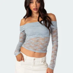 Elysia Fold Over Sheer Lace Top -Default Template 2 Edikted Lookbook 08 08 20231754