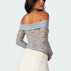 Elysia Fold Over Sheer Lace Top -Default Template 2 Edikted Lookbook 08 08 20231776