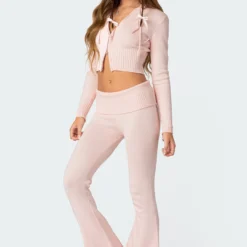 Desiree Knitted Low Rise Fold Over Pants -Default Template 2 Edikted Lookbook 08 08 20232389