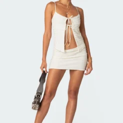 Alessia Ruffled Mini Skirt