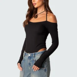 Model Off Duty Ribbed Bodysuit -Default Template 2 Edikted Lookbook 09 04 202328148