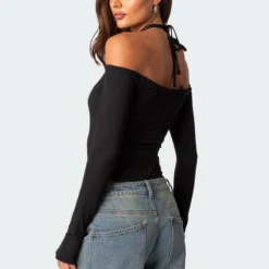 Model Off Duty Ribbed Bodysuit -Default Template 2 Edikted Lookbook 09 04 202328164