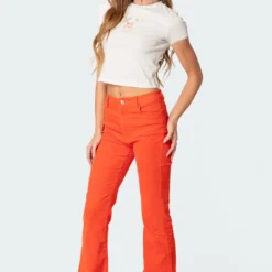 Tony Corduroy Flared Pants -Default Template 2 Edikted Lookbook 09 04 202332134