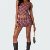 Jamie Pleated Plaid Mini Skort -Default Template 2 Edikted loobook 09 05 20238039 814097c1 3f1b 43c0 9a59 644936bf0a27