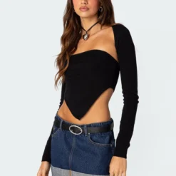 Two Piece Knit Triangle Shrug Top -Default Template 2 Edikted loobook 09 05 20238568