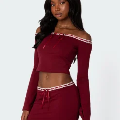 Seline Ribbon Trim Top -Default Template 2 Edikted loobook 09 05 20239466