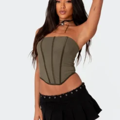 Alida Contrast Mesh Corset