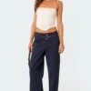 Manuel Low Rise Belted Cargo Pants -Default Template 2 Edikted lookbook 03 01 2316494