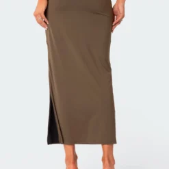 Rissa Reversible Low Rise Slitted Maxi Skirt -Default Template 2 Edikted lookbook 03 01 2321345