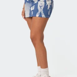 Face It Low Rise Printed Denim Mini Skirt -Default Template 2 Edikted lookbook 03 09 2323750