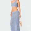 Mermaid Low Rise Crochet Maxi Skirt