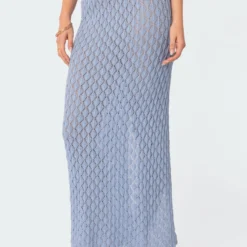Mermaid Low Rise Crochet Maxi Skirt -Default Template 2 Edikted lookbook 03 09 2325200