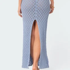 Mermaid Low Rise Crochet Maxi Skirt -Default Template 2 Edikted lookbook 03 09 2325228