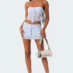 Solange Ruffle Mesh Mini Skirt -Default Template 2 Edikted lookbook 04 03 231938