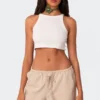 Square Neck Cropped Tank Top