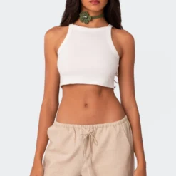 Square Neck Cropped Tank Top