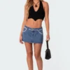 Frayed Denim Mini Skirt -Default Template 2 Edikted lookbook 04 25 20234178
