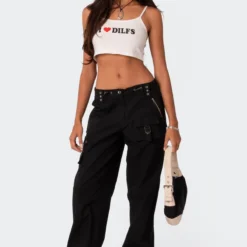 Saphire Low Rise Cargo Pants