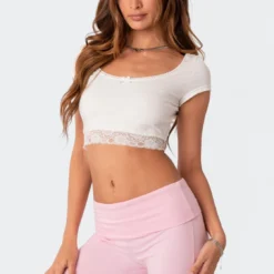 Regina Lace Trim Crop Top -Default Template 2 Edikted lookbook 05 09 202310643