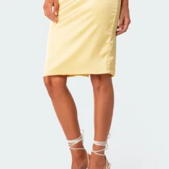 Gracelynn Slitted Satin Skirt -Default Template 2 Edikted lookbook 05 09 202311138