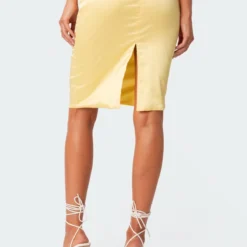 Gracelynn Slitted Satin Skirt -Default Template 2 Edikted lookbook 05 09 202311154