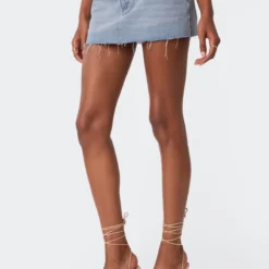 Double Waist Denim Mini Skirt -Default Template 2 Edikted lookbook 05 09 202311559