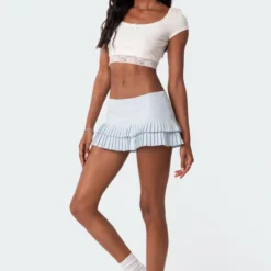 Layered Pleat Micro Skort -Default Template 2 Edikted lookbook 05 09 202312032