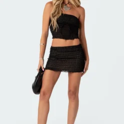 Oakley Sheer Textured Tube Top -Default Template 2 Edikted lookbook 06 27 202314785