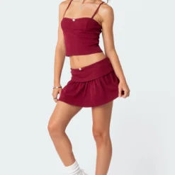 Kalina Fold Over Mini Skirt -Default Template 2 Edikted lookbook 06 27 202316307 635a4430 f6a6 4314 964e 5d488eb9afee