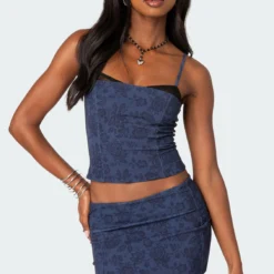 Amal Printed Bra Top