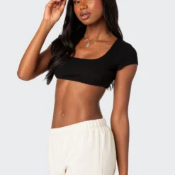 Square Neck Ribbed Crop Top -Default Template 2 Edikted lookbook 07 26 20237476