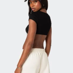 Square Neck Ribbed Crop Top -Default Template 2 Edikted lookbook 07 26 20237484