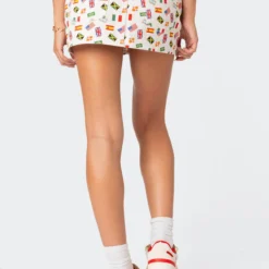 Traveler Printed Denim Mini Skirt -Default Template 2 Edikted lookbook 07 26 20237596