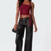 Faux Leather Straight Leg Pants -Default Template 2 Edikted lookbook 09 03 202321601