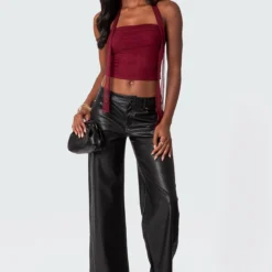 Faux Leather Straight Leg Pants -Default Template 2 Edikted lookbook 09 03 202321608