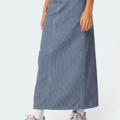 Railroad Denim Maxi Skirt -Default Template 2 Edikted lookbook 09 03 202322214