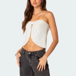 Siren Sequin Split Front Top -Default Template 2 Edikted lookbook 09 03 202326434