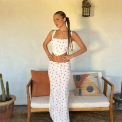 Cherry Low Rise Pointelle Maxi Skirt -Default Template 2 Untitled 2 0eec95f5 fe4c 45ef ac76 7bc1640e88fe