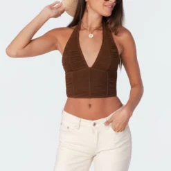 Gathered Mesh Halter Top -Default Template 2 edikted july 20212164